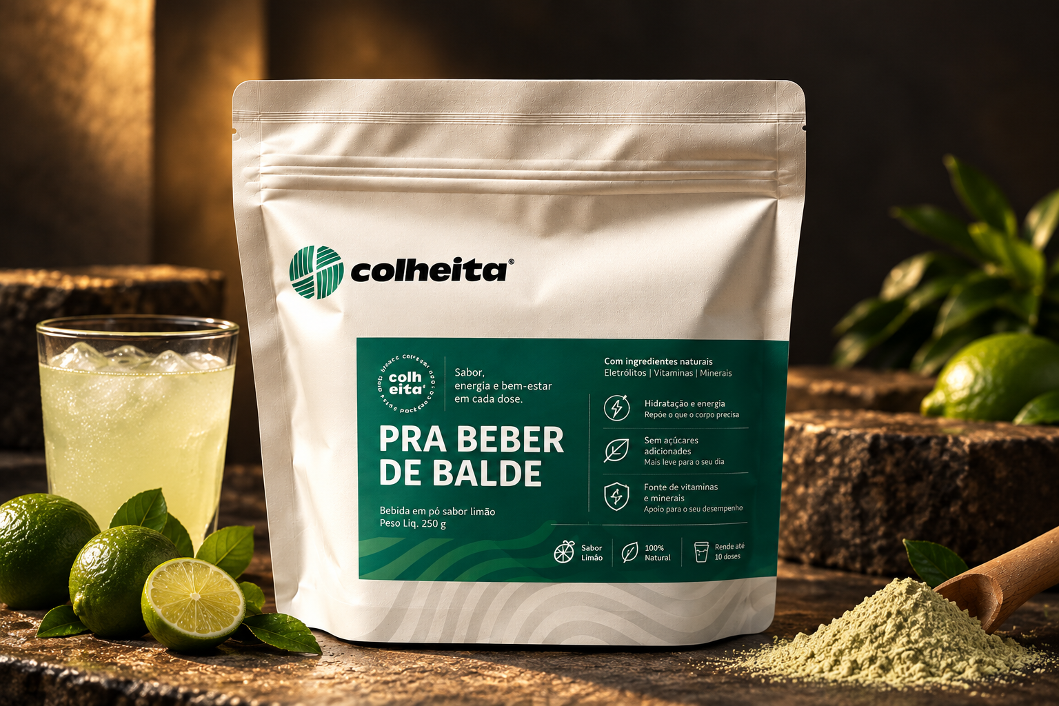 Pacote do café Pra Beber de Balde da Colheita